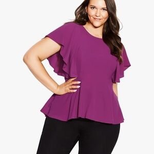 CityChic Purple Women's Top